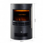 Elektrisk Kamin med Värmefläkt med Flameffekt 900/2000W 41 x 41 x 64,5 cm