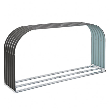 Vedställ 0,85 m² Förvaringsutrymme 212 x 46 x 112 Grå