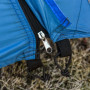 Campingtält för 4 Personer 3,00 x 2,50 x 1,30 m blå - grå