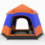 Pop-Up Tält Dubbelväggstält 4-6 Personer 275 x 275 x 170 cm Orange Blå