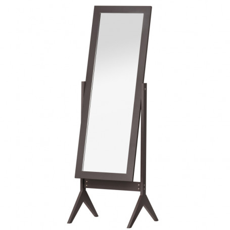 Golvspegel Upphöjda fötter med Lutning 47 x 46 x 148 cm Brun Trä Ram