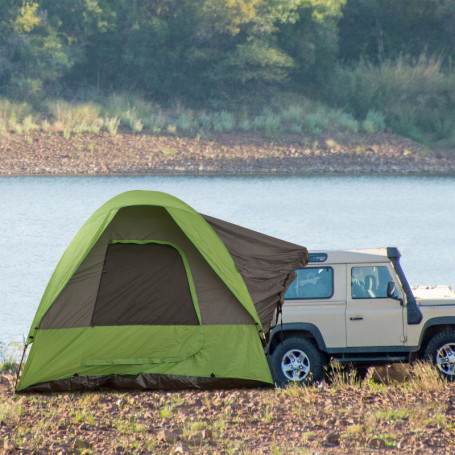 Camping Biltält för 4-5 Personer 300 x 300 x 230 cm Grönt