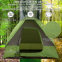 Camping Biltält för 4-5 Personer 300 x 300 x 230 cm Grönt