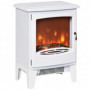 Eelektrisk Kamin med Flamma Effekt 900/1800W 39 x 26 x 54,8 cm Vit