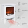 Eelektrisk Kamin med Flamma Effekt 900/1800W 39 x 26 x 54,8 cm Vit