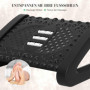 Ergonomisk Fotstöd Till kontor 6 höjdinställningar Massagestrukturerad Svart