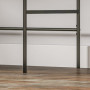 Skrivbord Phoenix Retrostil, Förvaringsfack, Stålben, 120 x 60 x 76,5 cm, ek svart