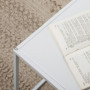 Soffbord Set om 2 Modern Design Vit 40 x 40 x 40 cm