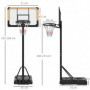 Basketkorg med Höjdjusterbart Ställning 182-213 cm Metallram