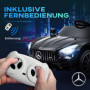 Elbil för Barn Mercedes-Benz med Fjärrkontroll Svart