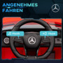 Elbil för Barn Mercedes-Benz med Fjärrkontroll Röd