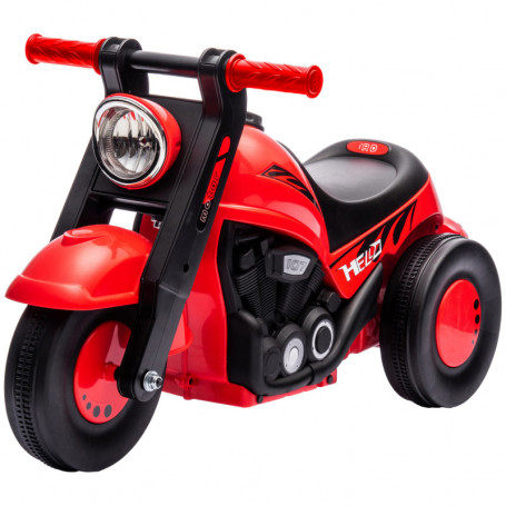 Gåbil Motorcykel med Musikfunktion Röd