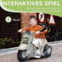 Gåbil Motorcykel med Musikfunktion Grön / Krämvit