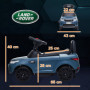 Elbil för Barn 1,5-5 år Land Rover Kör-/Pushläge 3 km/h, Blå