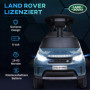 Elbil för Barn 1,5-5 år Land Rover Kör-/Pushläge 3 km/h, Blå