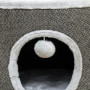 Katthus Grotta 2 Nivåer Sisal Skrapbräda Φ40 x 30H cm Mörkgrå