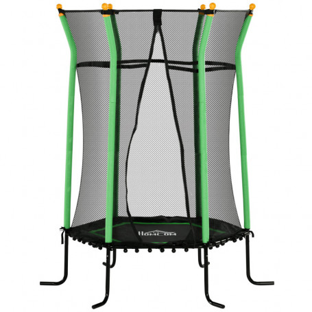 Studsmatta Ø163,5 cm Max. 50 kg med Nät Grön