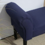 Sittbänk - Sängbänk Robust Konstruktion Blå Linne 102 x 36 x 51 cm