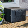 Vattentät Förvaringsväska 384 L med Bärhandtag Svart
