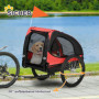 Cykelvagn till Hund Hopfällbar 140 x 71 x 83 cm, röd