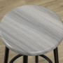 Barbord set med 4 Barstolar Svart Grå Industriell Design
