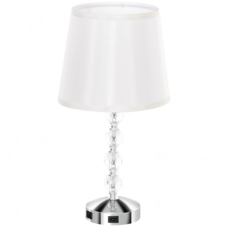 Bordslampa i Kristall Ø23 x 45 cm, Silver