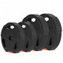 Viktskivor 4 st 2 x 10 kg och 2 x 5 kg, Svart