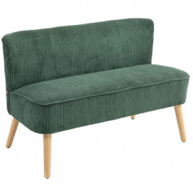 Loungesoffa 2-sits Elegant Scandi-design Manchester Grön 117 x 56,5...