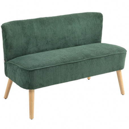 Loungesoffa 2-sits Elegant Scandi-design Manchester Grön 117 x 56,5 x 77 cm,