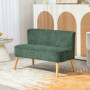 Loungesoffa 2-sits Elegant Scandi-design Manchester Grön 117 x 56,5 x 77 cm,