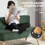 Loungesoffa 2-sits Elegant Scandi-design Manchester Grön 117 x 56,5 x 77 cm,