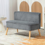 Loungesoffa 2-sits Elegant Scandi-design 117 x 56,5 x 77 cm, Grå