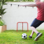 Football Rebounder Net Vikbar Metall 78 x 84 x 65-78 cm Röd