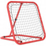 Football Rebounder Net Vikbar Metall 78 x 84 x 65-78 cm Röd