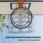 Basket Rebounder, Höjdjusterbar 360° roterbar Svart