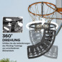 Basket Rebounder, Höjdjusterbar 360° roterbar Svart