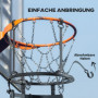 Basket Rebounder, Höjdjusterbar 360° roterbar Svart