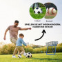 Football Rebounder Net Vikbar Metall 78 x 84 x 65-78 cm Blå
