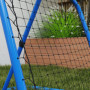 Football Rebounder Net Vikbar Metall 78 x 84 x 65-78 cm Blå