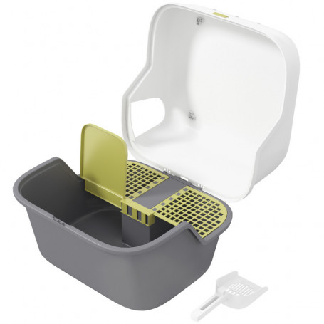 Kattlåda med Spade Låsbar Vit 50 x 50 x 39 cm