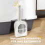 Kattlåda med Spade Låsbar Vit 50 x 50 x 39 cm