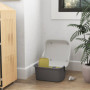 Kattlåda med Spade Låsbar Vit 50 x 50 x 39 cm