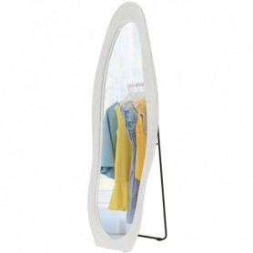 Golvspegel Vågform 160 x 50 cm Fristående Vit