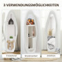 Golvspegel Vågform 160 x 50 cm Fristående Vit