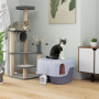 Kattlåda med Spade Låsbar Lila 50 x 50 x 39 cm