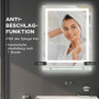 Badrumsspegel med LED-belysning, Glashylla 70 x 50 cm