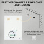 Badrumsspegel med LED-belysning, Glashylla 70 x 50 cm