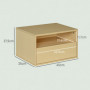 2-pack Sängbord Väggmonterad Ek 45 x 35 x 27,5 cm