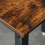 Fällbart Matbord 2-4 Personer Industriellt Design Metall Ben Vintage Brun