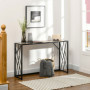 Konsolbord - Hallbord Industriell Design Robust Metallram 120 x 35 x 75 cm